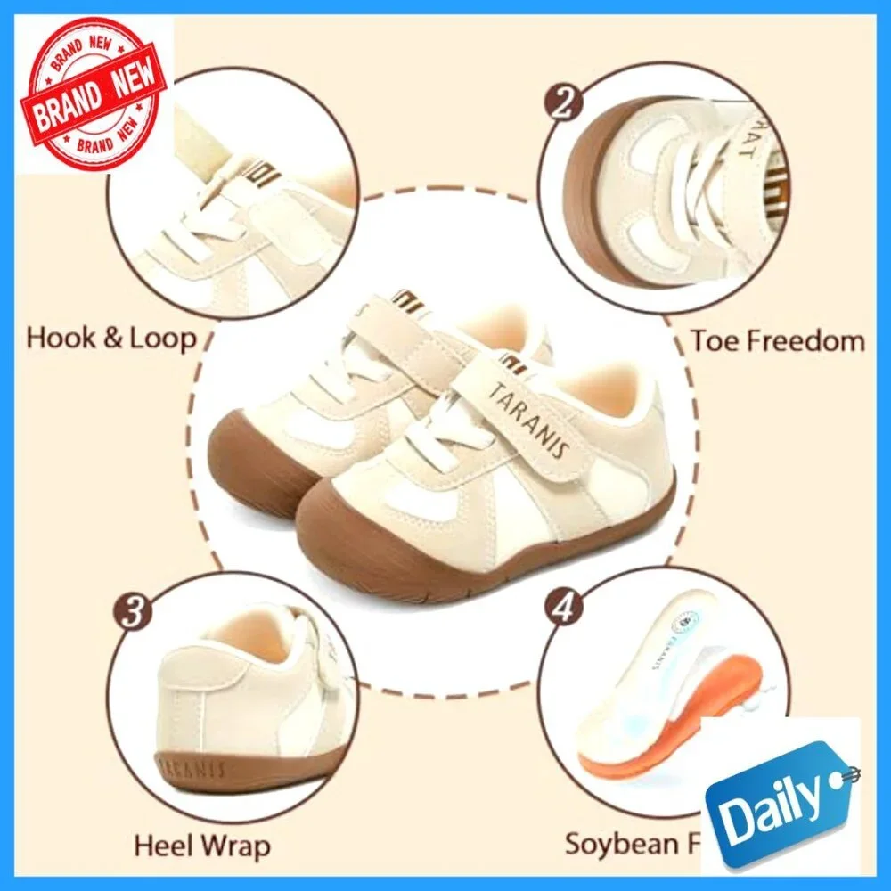 Infant First Walking Shoes Lightweight Non-Slip Sneakers 0-18 Months